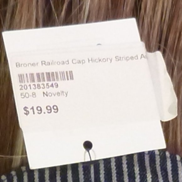 Broner Railroad Cap Hickory Striped (Women's Large) - Picture 8 of 8